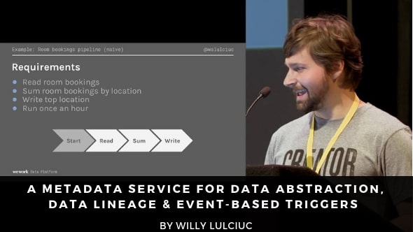 A Metadata Service for Data Abstraction, Data Lineage & Event-based Triggers